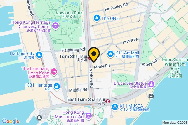 Map showing location at 22.297286, 114.172493