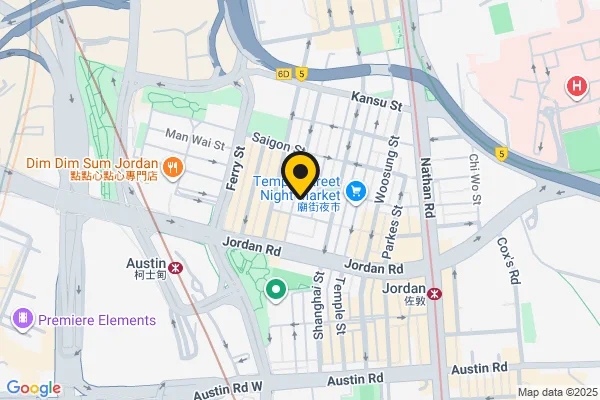 Map showing location at 22.306645, 114.168785